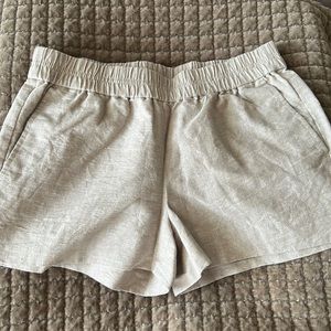 Linen/cotton with silver sparkle